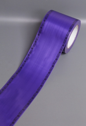 Лента простая (10см*50м) С дубками по краям P1001 ФИОЛЕТОВЫЙ