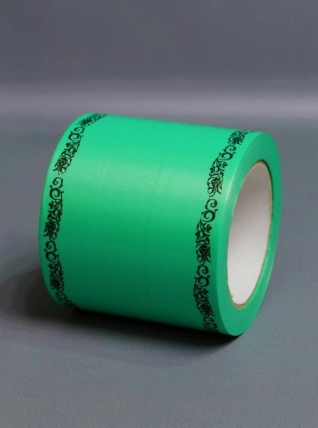 Лента простая (10см*50м) С дубками по краям P1010 ЗЕЛЕНЫЙ