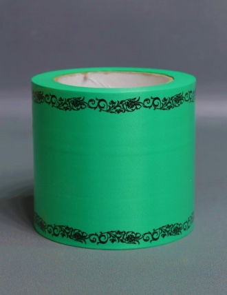 Лента простая (10см*50м) С дубками по краям P1010 ЗЕЛЕНЫЙ