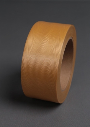 Лента простая 5х50ярд "Тиснение дерево" Бронзовая P556