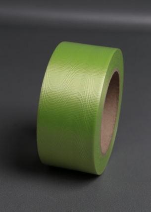 Лента простая 5х50ярд "Тиснение дерево" Салатовая Р559