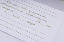 Открытка 31943 Приглашение на Свадьбу! мини  85*140 4602560000030