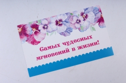 Открытка 38117 С днем Рождения! конвертик 85х165 4602560001075