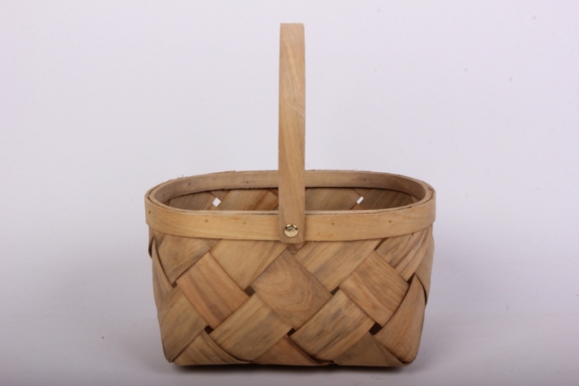 Корзина плетеная (секвойя) 23x15 h=12,5/25.5cm