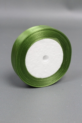 Лента атлас 2см х 25ярд аспарагус  2345Н