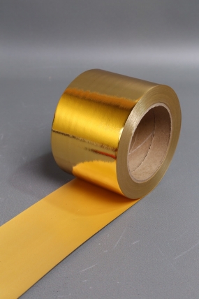 Подарочная Декоративная Лента металлизированная - 8х50у - Золотая М899