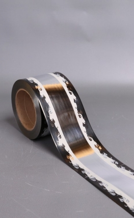 Лента металл с рисунком 8см*50ярд МР802 СЕРЕБРО