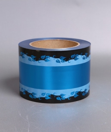 Лента металл с рисунком 8см*50ярд МР804 СИНИЙ