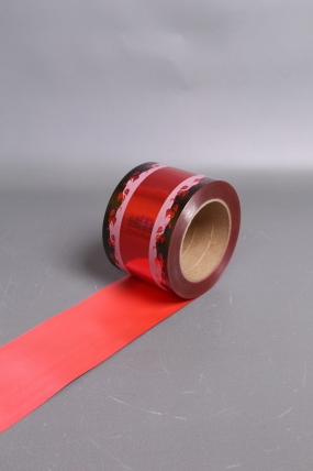 Лента металл с рисунком 8см*50ярд МР807 КРАСНЫЙ