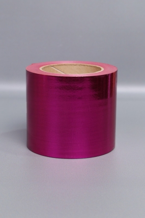 Лента металл (10см*50ярд) M1045 МАЛИНОВЫЙ