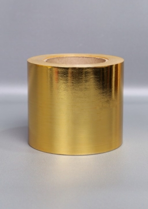 Подарочная Декоративная Лента металлизированная (10см х 50ярд) - M1050 ЗОЛОТО