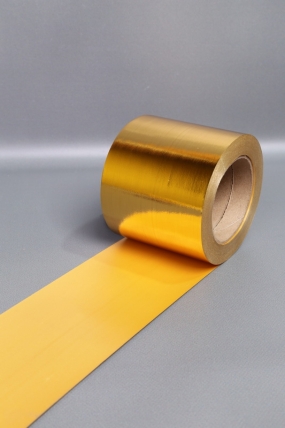 Подарочная Декоративная Лента металлизированная (10см х 50ярд) - M1050 ЗОЛОТО