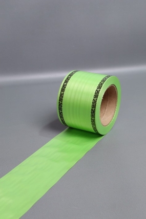 Лента простая (8см х 50м) С дубками по краям P830 САЛАТОВЫЙ