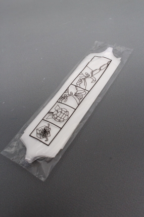 Бант-шар 50 мм, диаметр 19 см, белый 2343М