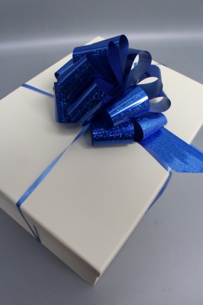 Бант-шар 5см  голография синий   1шт