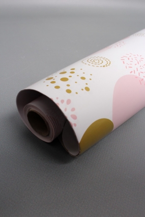 Бумага упаковочная "Круги" 80г/м2, 70х100см, 10 листов/рулон  5856М