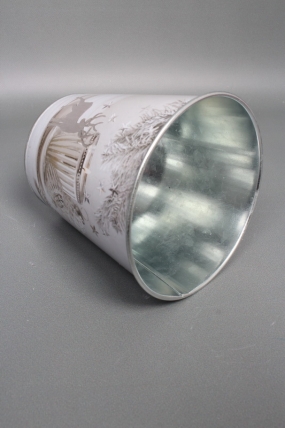 Декоративное кашпо "Искристое чудо" D15XH15CM/B11, металл  8403М