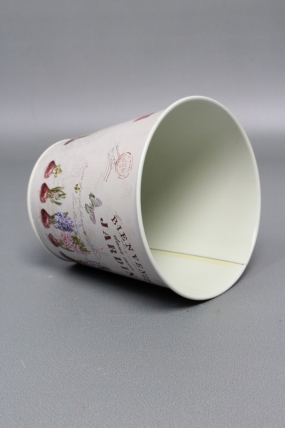 Декоративное кашпо "Jardin" D12XH11CM/B8.5, металл 1950М