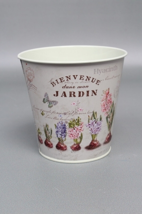 Декоративное кашпо "Jardin" D12XH11CM/B8.5, металл 1950М