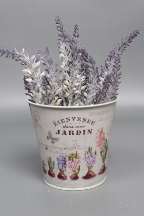 Декоративное кашпо "Jardin" D12XH11CM/B8.5, металл 1950М