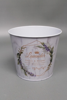 Декоративное кашпо "Классика" D9.8XH10см B:D7.6 см,  металл  7950М