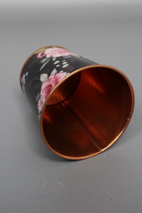 Декоративное кашпо "Магическая красота" D10XH10 см B:D7.5 см,  металл  7905М