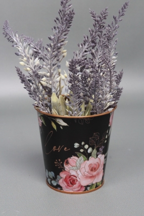 Декоративное кашпо "Магическая красота" D10XH10 см B:D7.5 см,  металл  7905М
