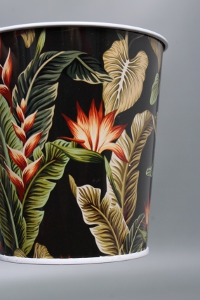 Декоративное кашпо "Палитра природы" 9.8XH10CM/B7.5, металл, черный  7899М