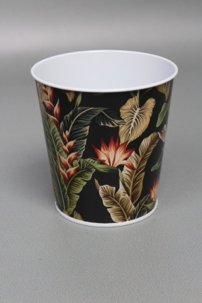 Декоративное кашпо "Палитра природы" 9.8XH10CM/B7.5, металл, черный  7899М