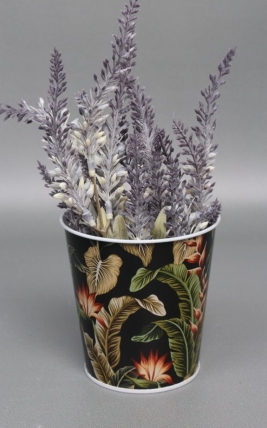 Декоративное кашпо "Палитра природы" 9.8XH10CM/B7.5, металл, черный  7899М