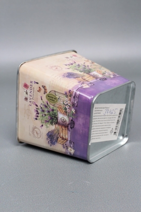 Декоративное кашпо "Прованс" 9.5X9.5XH9CM. металл  0592М