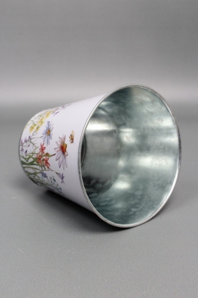 Декоративное кашпо "Ромашки" 13XH13CM B8,8, металл  3972М