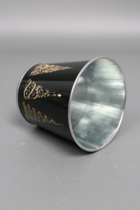 Декоративное кашпо "Стильные елочки" 9,8XH8CM/B6,5, металл 6249М
