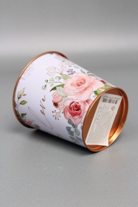 Декоративное кашпо "Таинственное очарование" D10XH10 см B:D7.5 см,  металл  7929М