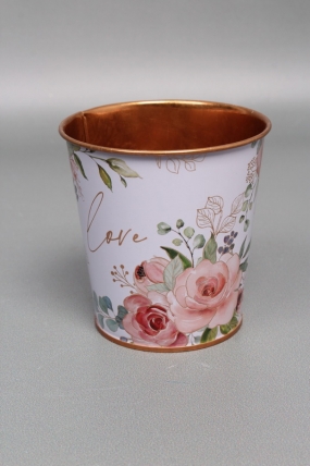 Декоративное кашпо "Таинственное очарование" D10XH10 см B:D7.5 см,  металл  7929М