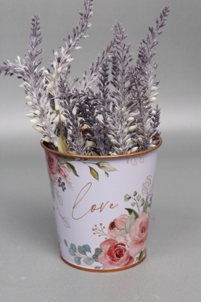 Декоративное кашпо "Таинственное очарование" D10XH10 см B:D7.5 см,  металл  7929М