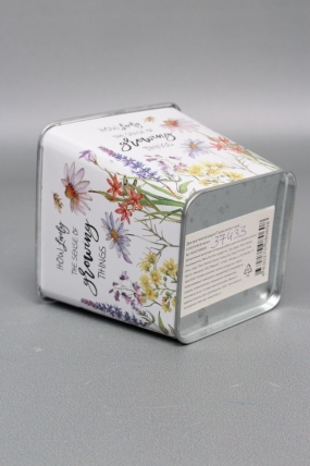 Декоративное кашпо "Танец лепестков" 9.5X9.5XH9CM. металл  0608М