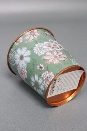 Декоративное кашпо "Волшебный сад" D10XH10 см B:D7.5 см,  металл  7936М