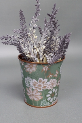 Декоративное кашпо "Волшебный сад" D10XH10 см B:D7.5 см,  металл  7936М