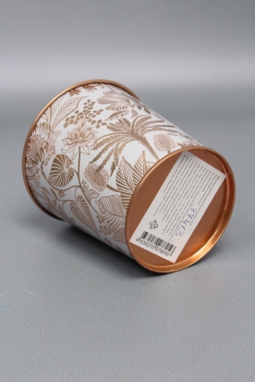 Декоративное кашпо "Золотые листья " D9.8XH10CM B:D7.6CM, металл  8056М