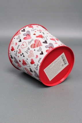 Декоративное кашпо  "Лавми" D13.3X11.5см B:D9.8 см, металл  8438М