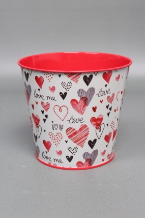 Декоративное кашпо  "Лавми" D13.3X11.5см B:D9.8 см, металл  8438М