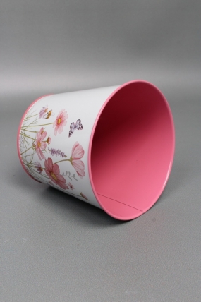 Декоративное кашпо  "Нежный аромат" D13.3X11.5см B:D9.8 см, металл  8414М