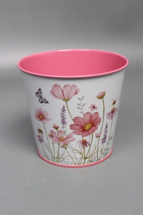 Декоративное кашпо  "Нежный аромат" D13.3X11.5см B:D9.8 см, металл  8414М