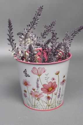 Декоративное кашпо  "Нежный аромат" D13.3X11.5см B:D9.8 см, металл  8414М