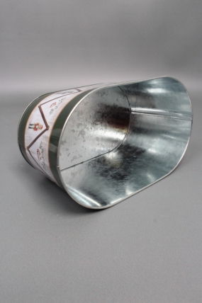 Декоративное овальное кашпо "Щелкунчик" 22,5X13,7XH11,3 В20x11 см, металл  0998М