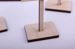 деревянная заготовка - минидорожные знаки на подставках, фанера 4мм	 302061
