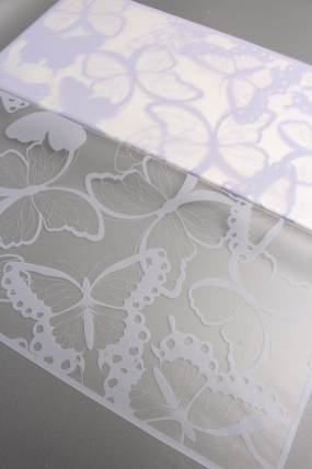 Флористическая пленка "Батерфлай" 50 мкр, 57 см х 57 см, 20 листов/упак., сиреневый 6254М