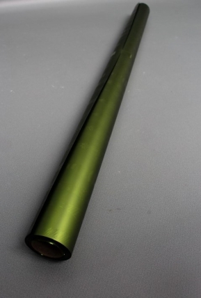 Флористическая пленка, металлическая Новогодняя, 40 мкр, 58 см х 10 м, зеленый 3968М