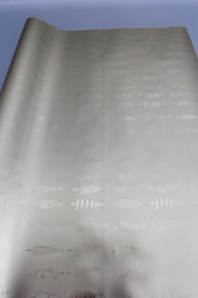 Флористическая пленка, металлическая Новогодняя, 40 мкр, 58 см х 10 м, золото 3951М